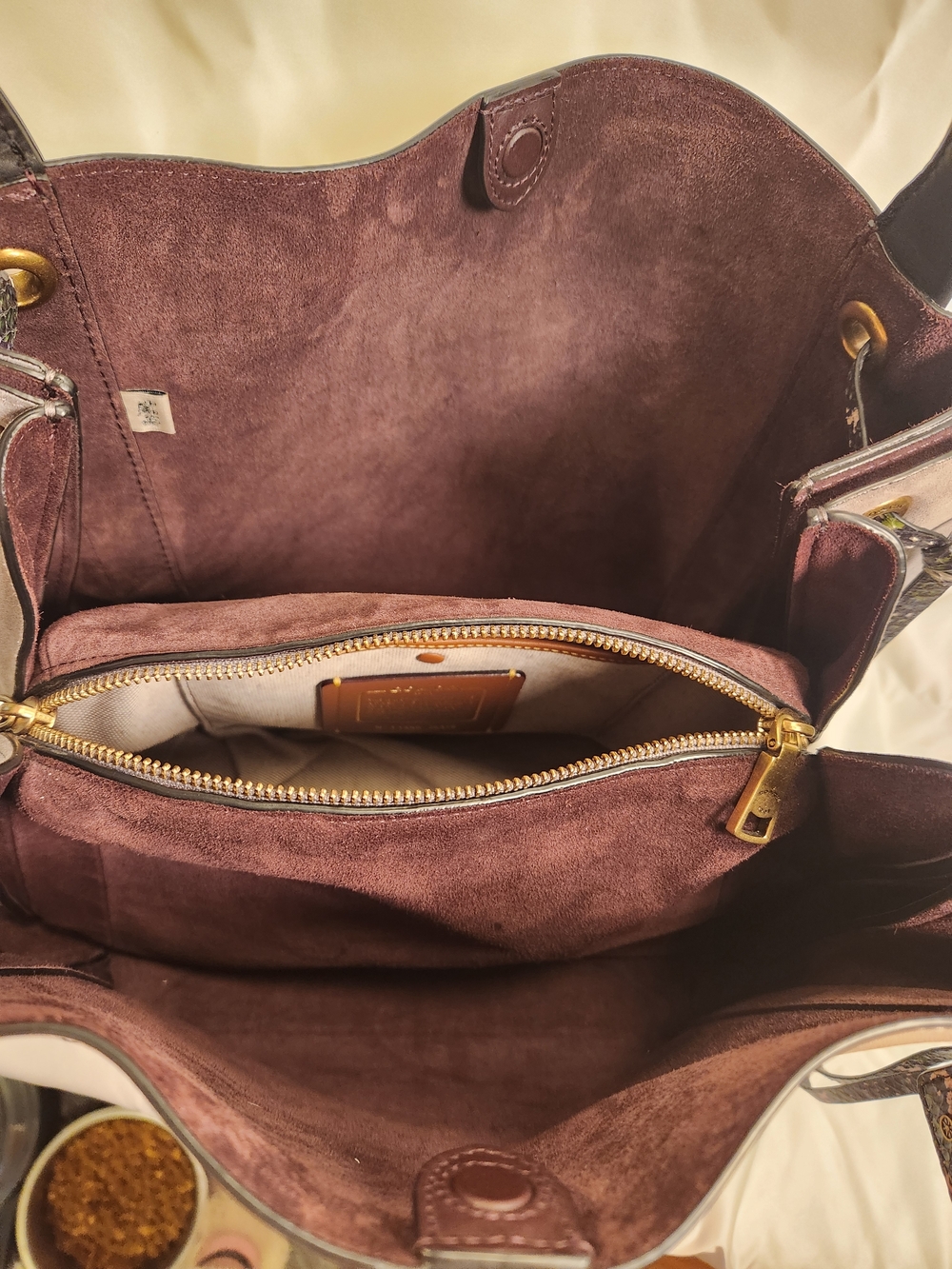 Coach Harmony 1941 Hobo in Colorblock with Snakeskin Detail - Picture 10 of 14